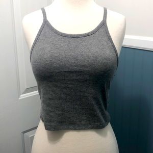 Grey crop top